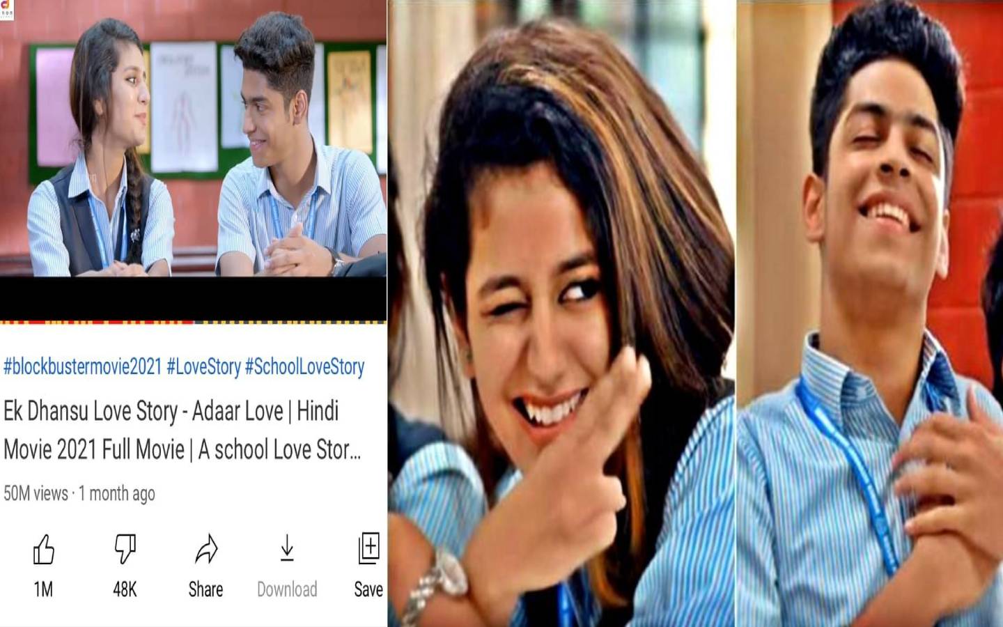 Oru adaar love in hindi dubbed full movie online download